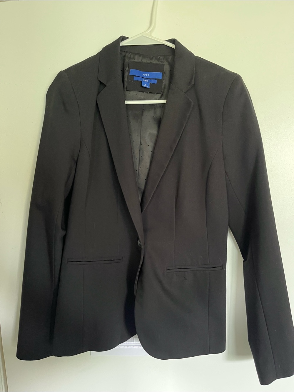 Apt 9 black Torie blazer jacket size 4 women